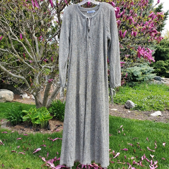 ZARA| Metallic Thread Knit Dress - Picture 3 of 14